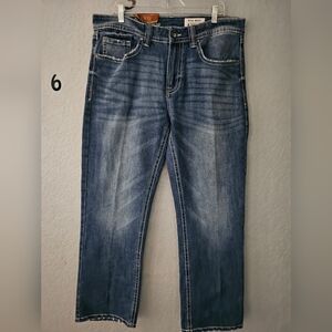 TK Axel Slim Bootcut Jeans Mens W34xL32 Harbor Blue Medium Wash Stretch